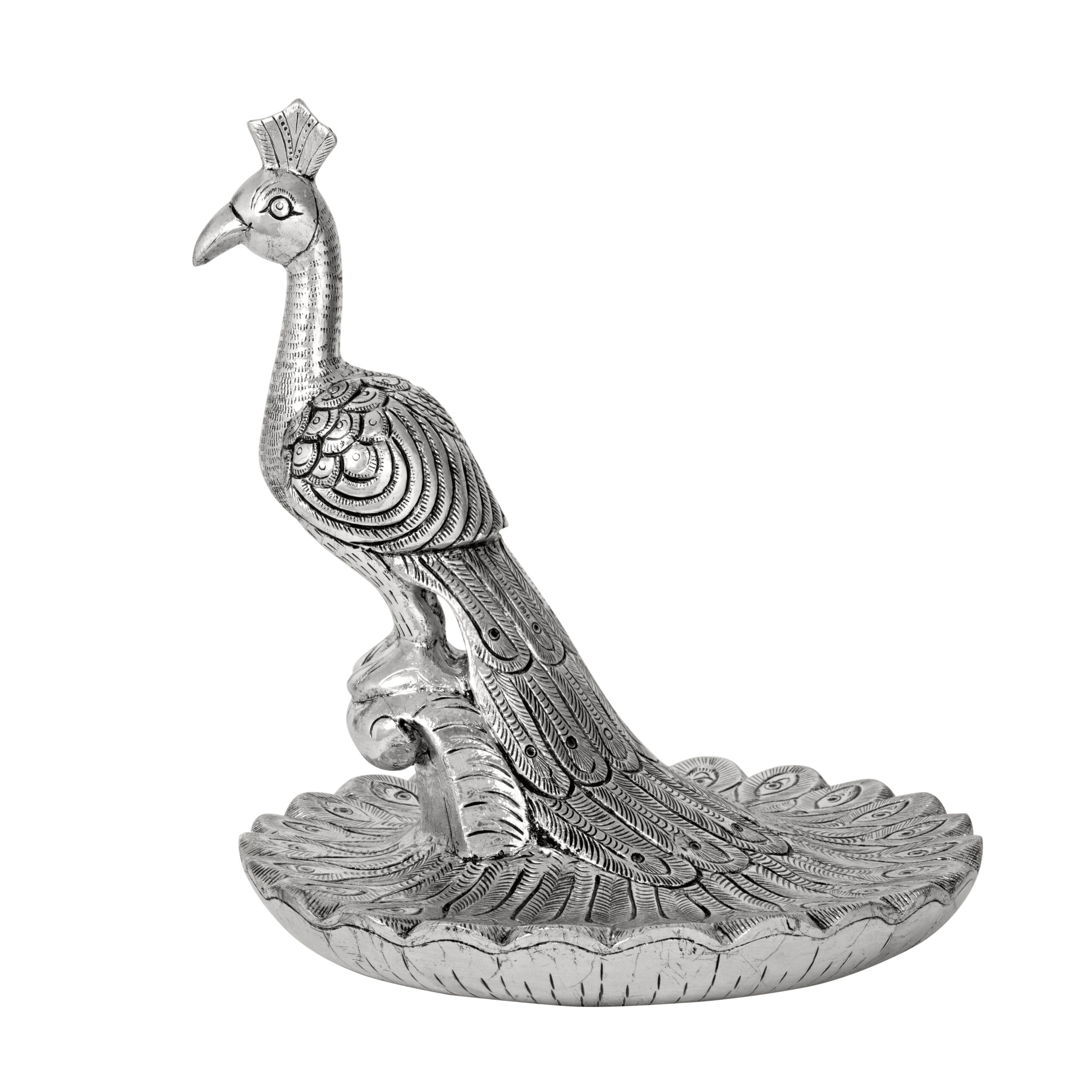 silver peacock
